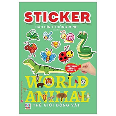 Sticker Dán Hình Thông Minh - Thế Giới Động Vật - Côn Trùng, Bò Sát, Lưỡng Cư