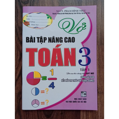 Sách -Combo Vở Bài Tập Nâng Cao Toán Lớp 3 tập 1 + tập 2 (Kết Nối)