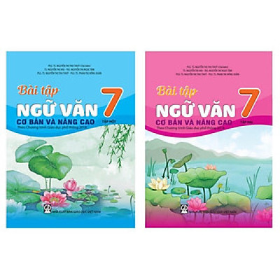 Sách - Combo Bài tập ngữ văn 7 cơ bản và nâng cao (T1 + T2) Theo Chương trình Giáo dục phổ thông 2018