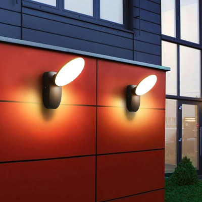 Đèn Tường Chiếu Biển Số Nhà - Rọi Tường DT-6452 - Thân Nhôm - Ánh Sáng Vàng - Led Siêu Sáng 12w