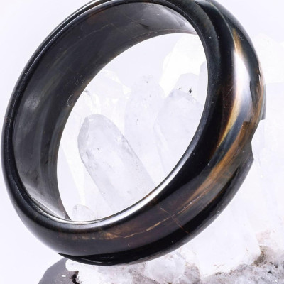 Vòng thạch anh mắt ưng bản hẹ ni 61 mệnh thủy, mộc - Ngọc Quý Gemstones