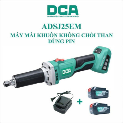 MÁY MÀI KHUÔN KHÔNG CHỔI THAN DÙNG PIN 20VMAX/4AH*2 SẠC 2A DCA ADSJ25EM - HÀNG CHÍNH HÃNG