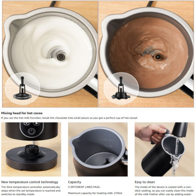 Máy đánh sữa tạo bọt cà phê, ca cao 4 trong 1 thương hiệu Anh Quốc Shardor MF0802 - Hàng nhập khẩu