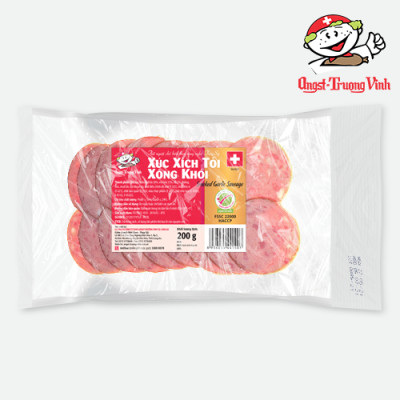 Xúc xích tỏi cắt lát/Garlic sausage (Sliced)200GR/PE