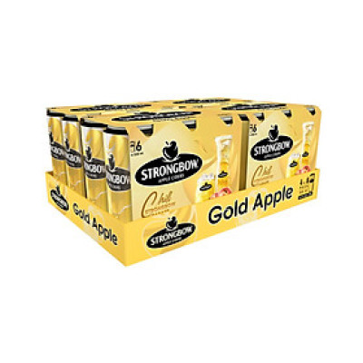 Thùng 24 Lon Nước Táo Lên Men Strongbow Vị Táo Nguyên Bản 320ml/lon