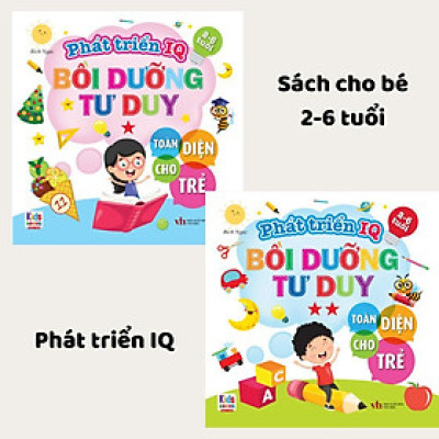 Sách - Phát Triển IQ Bồi Dưỡng Tư Duy Toàn Diện Cho Trẻ từ 2 - 6 Tuổi - Combo 2 Cuốn - Việt Thư
