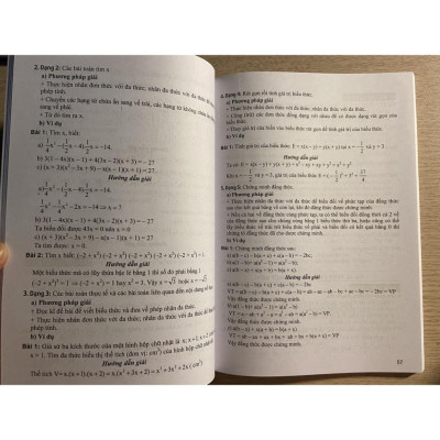Sách - Hướng dẫn học và giải các dạng bài tập Toán 7 tập 2