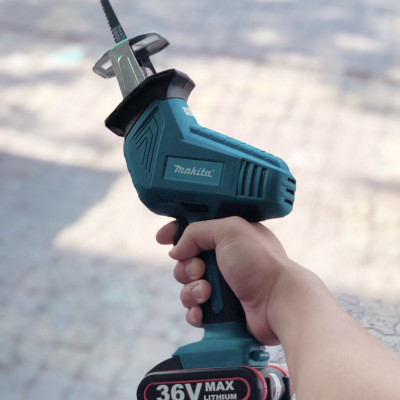 Máy cưa kiếm Makita dùng pin 28V tặng kèm 3 lưỡi cưa