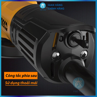 Máy mài góc INGCO AG750282 công suất 750W, AG900282 công suất 900W cốt mài M10, kèm 1 tay cầm phụ, tay cầm chắc chắn, chống trơn trượt