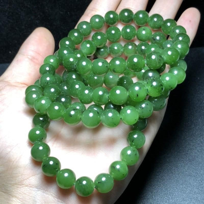 Vòng Tay Ngoc-Bich Xanh size 10ly - Hợp tất cả các mệnh - Mang lại Bình An, May Mắn, Tài Lộc