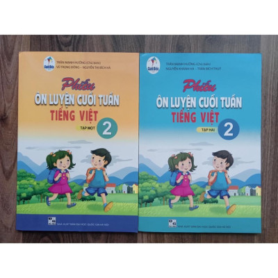 Sách - Combo Phiếu ôn luyện cuối tuần tiếng việt lớp 2 (Tập 1+ Tập 2) - Cánh diều