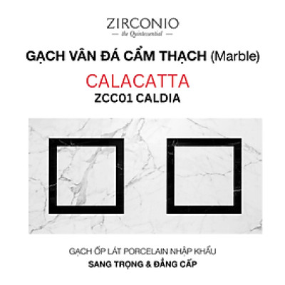 Gạch NIRO GRANITE - ZIRCONIO ZCC01 CALDIA CALACATTA - 60x120cm - 2 viên/thùng(1.44m2)