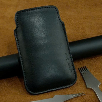 Bao da rút cho điện thoại Iphone 4, 4S da bò thật may thủ công bền đẹp - Hàng chính hãng