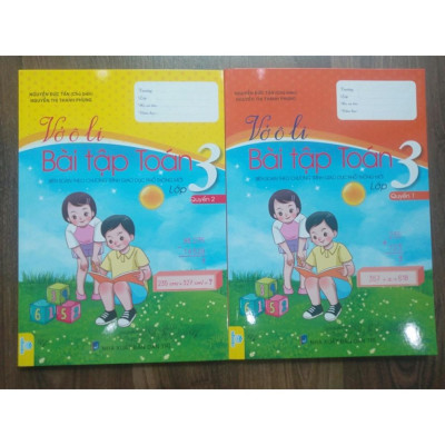 Sách - Combo Vở ô li bài tập toán lớp 3 - ( Quyển 1 + 2 )
