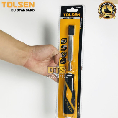 Đục gỗ mũi dẹt cầm tay chuẩn công nghiệp TOLSEN 13mm (1/2 inch) - Tiêu chuẩn xuất khẩu Châu Âu