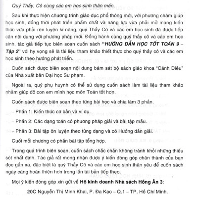 Hướng Dẫn Học Tốt Toán 9 (Bám Sát SGK Cánh Diều) (HA)