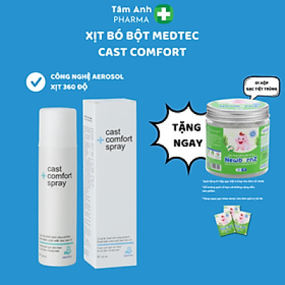 Xịt bó bột Medtec Cast Comfort Spray- Giảm ngứa, khó chịu, kháng khuẩn, khử mùi hôi, cảm giác dễ chịu ngay sau xịt - Nhập khẩu Thái Lan