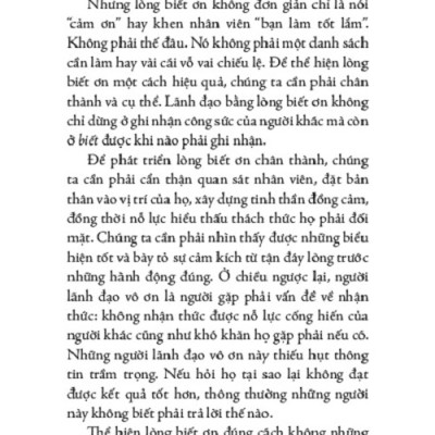 Lãnh Đạo Bằng Lòng Biết Ơn - TRE