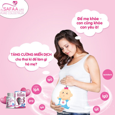 Combo 02 Hộp Sữa non nguyên chất al SAFAA life - USA |  Pure Colostrum Pregnancy & Breastfeeding Support 500MG