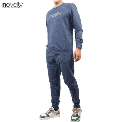 Bộ nỷ chui đầu họa tiết phản quang Novelty Regular fit xanh đá NBNMMDMT3R230636B