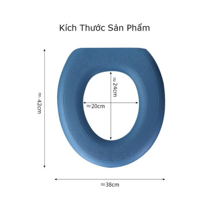 [KoSuyTu] Miếng Lót Bồn Cầu Xốp EVA Giữ Ấm Mùa Đông - KT 42x38cm - Không Thấm Nước, Dễ Vệ Sinh 