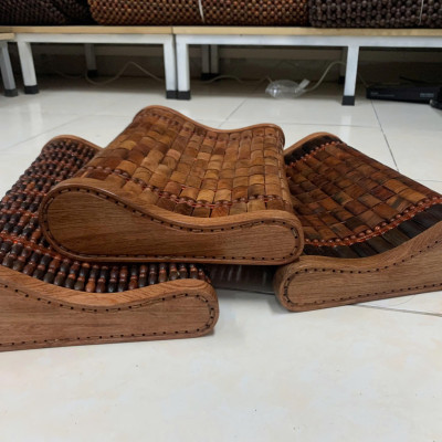 Gối Hạt Gỗ Cao Cấp , Gối Công Thái Học - Kích Thước 43cmx24cmx8/4cm ( video , hình thật )