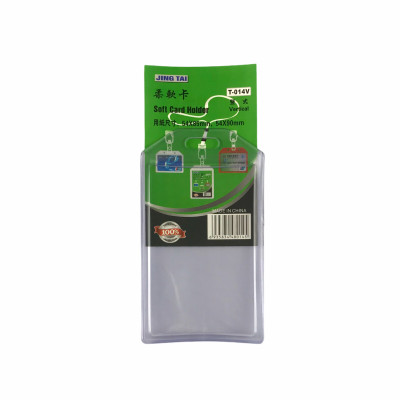 Bảng tên dẻo T-014V 5.4x8.5cm 1 mặt đứng (5/200) - Lốc