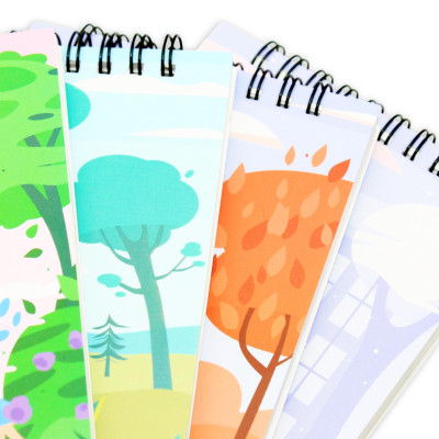 Sổ Lò Xo Note 4 Mùa A6 - Kẻ Ngang - 160 Trang 80gsm - The Sun - Summer