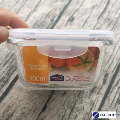Hộp Bảo Quản Thủy Tinh Hình Vuông Lock&Lock LLG205 120x120x65mm 300Ml