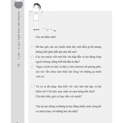 Những Bài Văn Mẫu Lớp 8 (Tập 2)