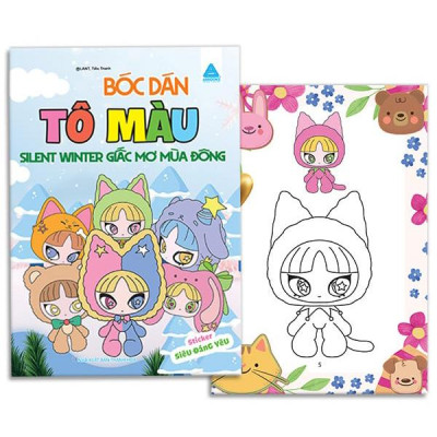 Sách - Bóc Dán Tô Màu - Silent Winter Giấc Mơ Mùa Đông