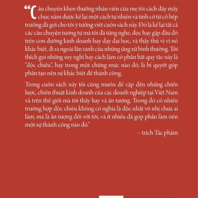 Khác Biệt Để Thành Công - Độc Chiêu Kinh Doanh Của Các Doanh Nghiệp Việt Nam