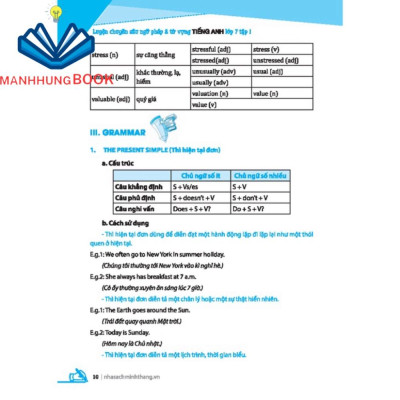 Sách - GOLBAL SUCESS Luyện chuyên sâu ngữ pháp và từ vựng tiếng anh lớp 7 tập 1