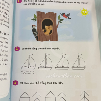 Sách Trò Chơi Toán Học Rèn Luyện Tư Duy 3-6 Tuổi Quyển 1