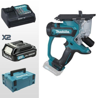 MÁY CẮT THẠCH CAO DÙNG PIN 12V MAKITA SD100DSYJ (1 SẠC NHANH – 2 PIN 12V/ 1.5AH) - HÀNG CHÍNH HÃNG