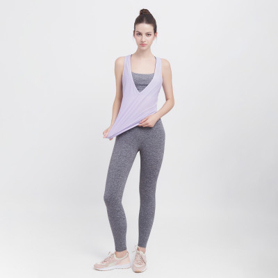 Áo Tank Tập Yoga - Gym Kiểu Cổ Tim Hibi Sports TA714 - Mặc Ngoài Áo Bra