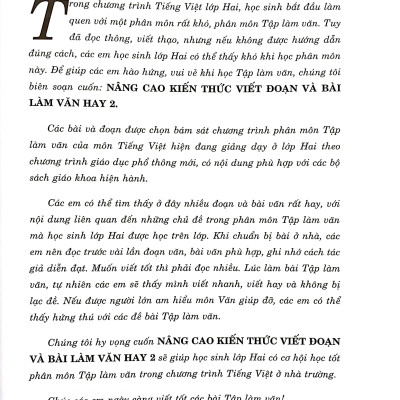 Nâng Cao Kiến Thức Viết Đoạn Và Bài Làm Văn 2 (Biên Soạn Theo Chương Trình GDPT Mới)