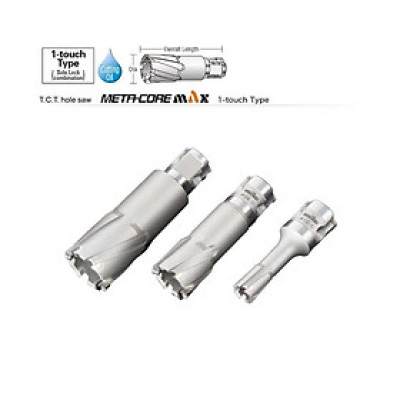 MŨI KHOAN TỪ T.C.T HOLE SLAW META CORE MAX  KHOAN SÂU 100MM ( TỪ D31MM - D40MM) UNIKA (MX100N-31 - MX100N-40) - HÀNG CHÍNH HÃNG