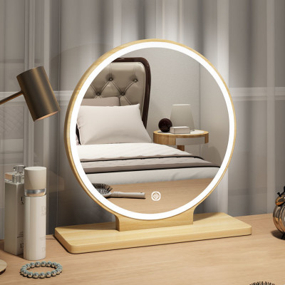 Gương để bàn viền led cảm ứng 1 chạm thương hiệu IGA - GP214