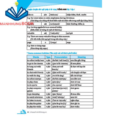 Sách - GOLBAL SUCESS Luyện chuyên sâu ngữ pháp và từ vựng tiếng anh lớp 7 tập 1