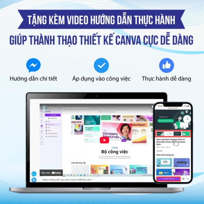 Sách Ứng Dụng AI vào Canva X3 Hiệu Suất Làm Việc, Tặng Video Hướng Dẫn, Xuất Bản Chính Hãng
