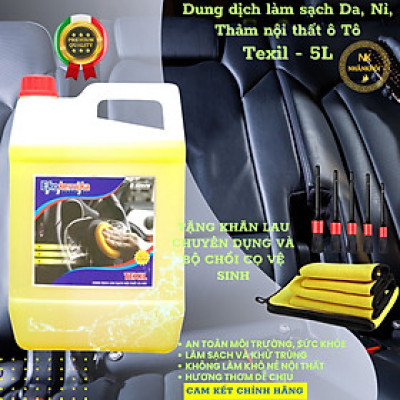 Texil - 5 lít - Dung dịch vệ sinh nội thất Da, Nỉ, Thảm - Ekokemika