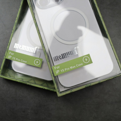 Ốp lưng trong suốt sạc từ tính bảo vệ camera cho iPhone 15 Pro Max / 15 Pro / 14 Pro Max / 13 Pro Max hiệu Memumi Glitter Magnetic - Siêu Mỏng 0.3mm, Tích Hợp Sạc Không Dây Từ Tích Magnetic, Lực Hút Mạnh, Chắc Chắn - Hàng nhập khẩu