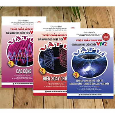 Sách - Tuyệt Phẩm Công Phá - Giải Nhanh Theo Chủ Đề Trên VTV2 - Vật Lí  - Combo 3 Cuốn - Khang Việt Book