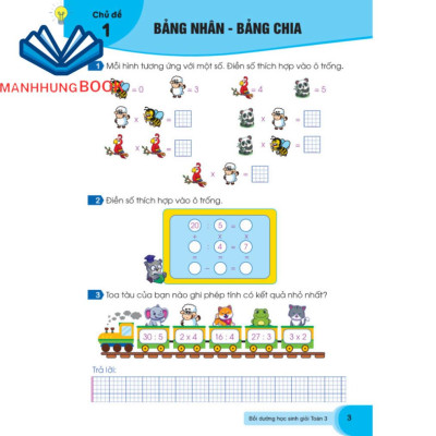 Sách - Bồi Dưỡng Học Sinh Giỏi Toán Lớp 3 - Biên soạn theo chương trình GDPT mới.