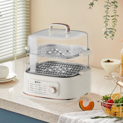 Nồi lẩu hấp thủy nhiệt Mishio MK382 khay hấp inox 304 - Hàng chính hãng