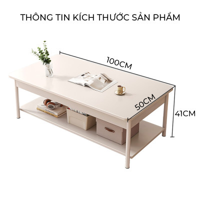 Bàn trà sofa 2 tầng phong cách minimalism thương hiệu IGA - GM137