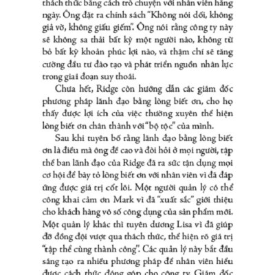 Lãnh Đạo Bằng Lòng Biết Ơn - TRE