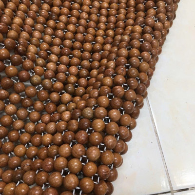 Băng Đệm Lót Ghế Sau Ô Tô Hạt Gỗ Hương Mộc 12ly ( hình thật ) 