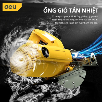 Máy Cắt Đá Deli, Công Suất Mạnh Mẽ 1250W, Động Cơ Lõi Đồng Giảm Tiếng Ồn, Sử Dụng Ổn ĐỊnh, Bền Bỉ DL6352